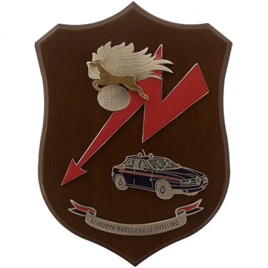 Crest Carabinieri GIS Italia – Scudetto In Metallo Smaltato Su Base Legno, 22,5 X 17,5 Cm, Prodotto Ufficiale Giemme